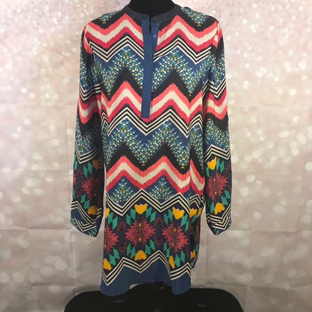 Collective Concepts Multicolored Abstract Dress - image 1